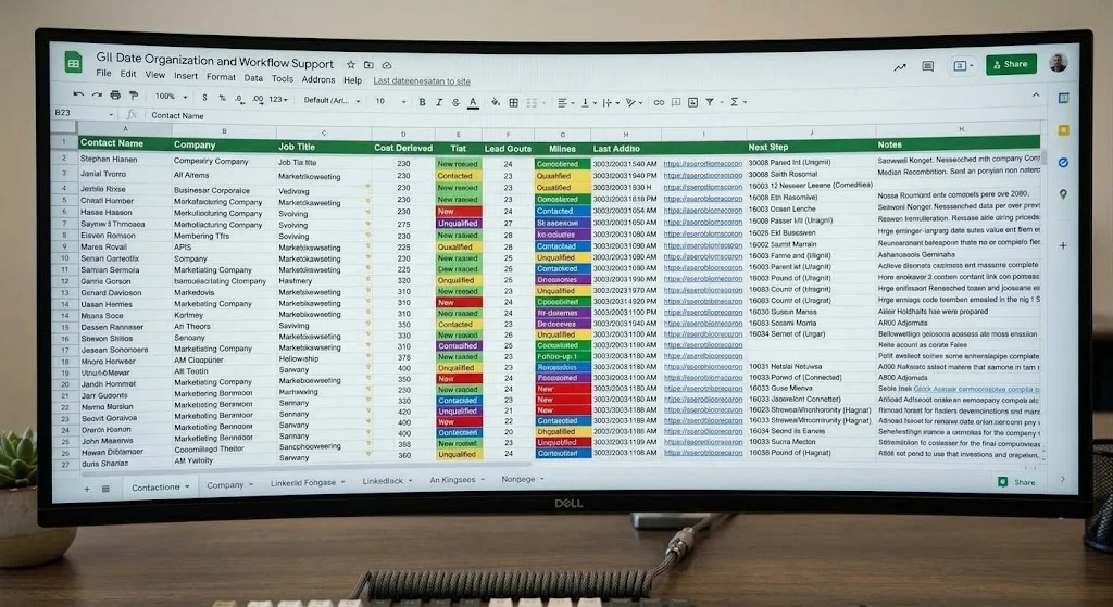Data management workflow visual